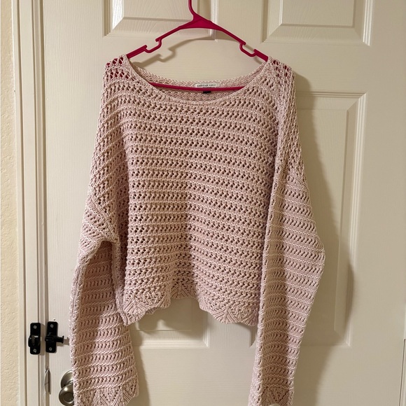 American Eagle Outfitters Sweaters - American Eagle Outfitters Pink Crew Neck Sweater